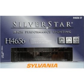 Show details of Sylvania H4656ST SilverStar High Performance Halogen Rectangular Headlight Lamp.