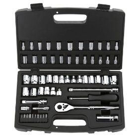 Show details of Stanley 92-809 MaxDrive 60-Piece 1/4 and 3/8-inch Standard and Metric Socket Set With Case.