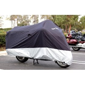 Show details of Buy Factory Direct Motorcycle Cover - L, Soft lining.--large 84"Lx49"H.