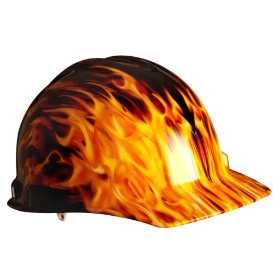 Show details of AO Safety 91277 Real Fire Vented Hard Hat.