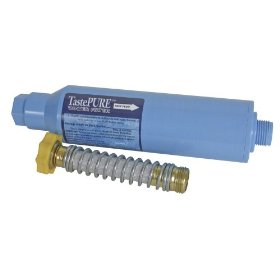 Show details of TastePURE 40043 RV Water Filter with Flexible Hose Protector.