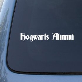 Show details of HOGWARTS ALUMNI - Vinyl Car Decal Sticker #A1607 | Vinyl Color: White.