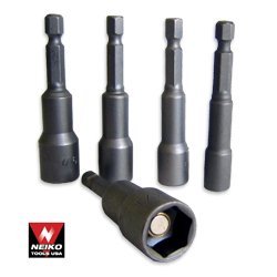 Show details of Pro-Grade 8-Piece Hex-Shank Magnetic Power Nut Setters - Metric.