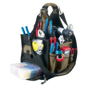 Show details of Custom LeatherCraft 1528 23 Pocket Large Electrical and Maintenance Tool Carrier.