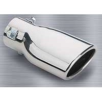 Show details of Superior 28-6302 4" x 7" Stainless Steel, Slant Cut, Oval Bolt-on Exhaust Tip.