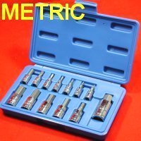 Show details of 13 pc METRIC MM HEX ALLEN WRENCH BIT SOCKET TOOL SET.