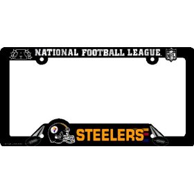 Show details of Pittsburgh Steelers License Plate Frame Two Pack Set.