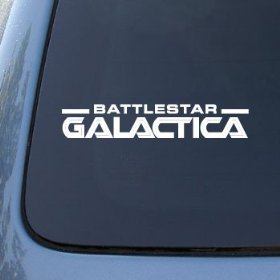 Show details of BATTLESTAR GALACTICA LOGO - Vinyl Decal Sticker #A1425 | Vinyl Color: White.