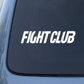Show details of FIGHT CLUB - Fighting Boxing - Vinyl Car Decal Sticker #1664 | Vinyl Color: White.