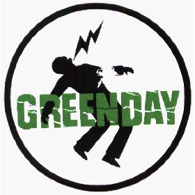 Show details of Green Day - Logo with Electrified Guy - Sticker / Decal.