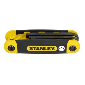 Show details of Stanley 90-394 8 Piece Metric Folding Hex Key Set.