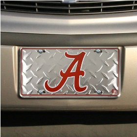 Show details of Alabama Crimson Tide Diamond Metal License Plate.