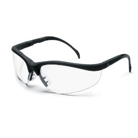 Show details of MCR Safety CKD110AF Klondike Safety Glasses, Black Frame, Clear Anti-Fog Lens.