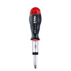 Show details of Felo 0715752223 Multi Bit Screwdriver with Reversible Ratchet and 8 bits, 370 Series.