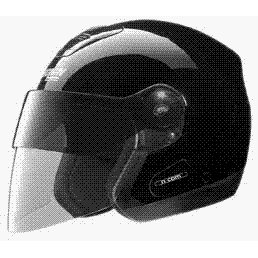 Show details of NOLAN N42 NCOM OPEN FACE HELMET METALLIC BLACK LG C485270330031 CLOSEOUT-no return.