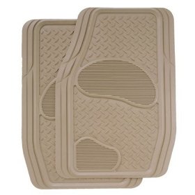 Show details of Kraco R2102TAN 2-Piece Rubber Truck & SUV Mat Set Tan.