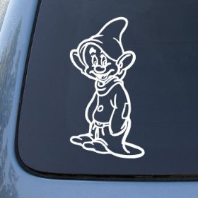 Show details of DOPEY - Vinyl Decal Sticker #A1342 | Vinyl Color: White.