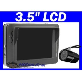 Show details of 4UCAM 3.5" LCD Wireless Backup Camera System - Round Truck RV Rear view Camera + Color 3.5" LCD Monitor + Night Vision.