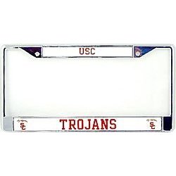 Show details of USC Trojans Chrome License Plate Frame.