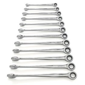 Show details of GearWrench 85888 12-Piece X-Beam Combination Ratcheting Metric Wrench Set.