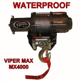 Show details of Viper Max 4000 lb Winch - Waterproof.