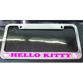 Show details of Hello Kitty License Plate Frame.