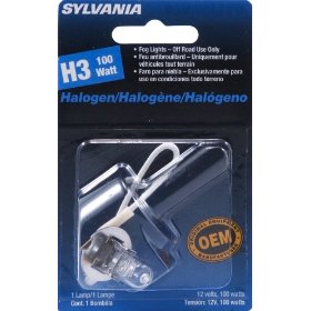 Show details of Sylvania H3BP 100W Halogen Mini Bulb.