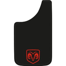 Show details of Dodge Ram Logo 11"x19" Easy Fit Mud Guards - Set of 2.