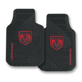 Show details of Dodge Factory Style Trim-To-Fit Molded Passenger/Driver Front Floor Mats - Set of 2.