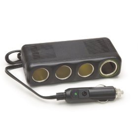 Show details of 12V, 4 Outlet Platinum Series Cigarette Lighter Adapter with 30"" Cord".