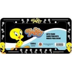 Show details of Tweety Bird License Plate Frame (Plastic).