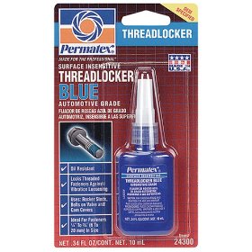 Show details of Permatex 24300 Surface Insensitive Threadlocker Blue, 10 ml Bottle.