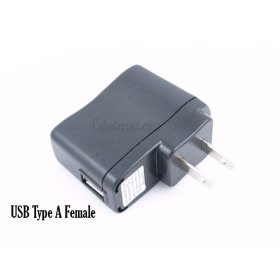 Show details of USB AC/DC Power Adapter / Plug for MP3, MP4 or IPod.