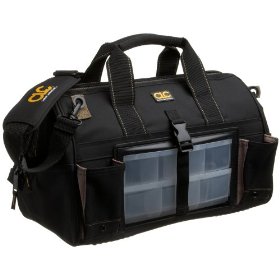 Show details of Custom LeatherCraft 1544 18 Tote Bag with Swivel Parts Organizer.