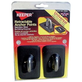 Show details of Keeper 05654 Bull Ring Anchor Point, Universal Fit, 1,000 lbs Break Strength, 2 Pack.