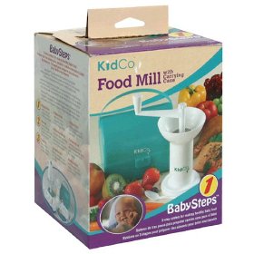 Show details of KidCo Baby Steps Food Mill, with Carrying Case, 1 food mill.