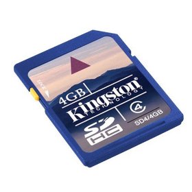 Show details of Kingston 4 GB SDHC Class 4 Flash Memory Card SD4/4GB.