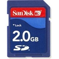 Show details of SanDisk 2GB SD Memory Card (SDSDB-2048, Bulk Package).