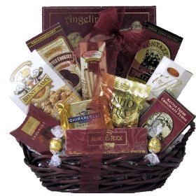 Show details of Chocolate Delights: Gourmet Chocolate Gift Basket.