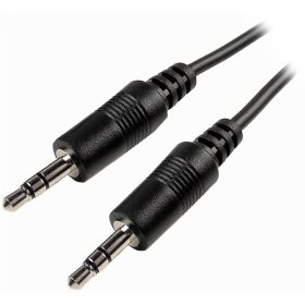 Show details of Cables Unlimited AUD-1100-25 3.5mm Male to Male Stereo Cable (25 Feet, Black).