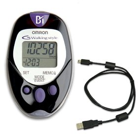 Show details of Omron HJ-720ITC Pocket Pedometer with Advanced Omron Health Management Software.