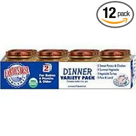 Show details of Earth's Best 2nd Dinner Variety Pack, 4 Ounce Jar (Pack of 12).