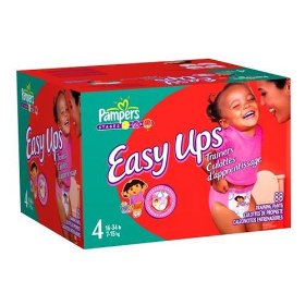 Show details of Pampers Easy Ups Trainers for Girls, Size 4 (16-34 Lbs), Value Pack, 88 Training Pants.