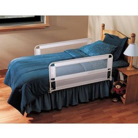 Show details of Regalo Hide Away Double Sided Bed Rail - White.