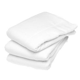 Show details of Gerber 12-Pack Prefold Birdseye 3-Ply Cloth Diapers with Padding - White.