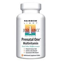 Show details of Rainbow Light Just Once Prenatal One Multivitamin Tablets, 90-Count Bottle.