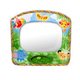 Show details of Fisher-Price Rainforest Deluxe Auto Mirror.
