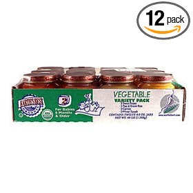 Show details of Earth's Best 2nd Vegetable  Variety Pack, 4-Ounce Jars (Pack of 12).