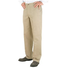 Show details of Lee Jeans Men's Wrinkle Resistant Relaxed Plain Front Pant.