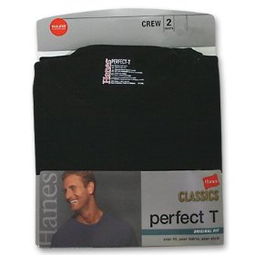 Show details of Hanes Men's Perfect T-Crew  2-Pack.